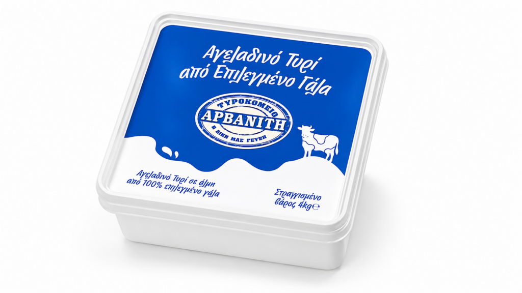 Ageladino White Cheese Bowl 4 kg slices